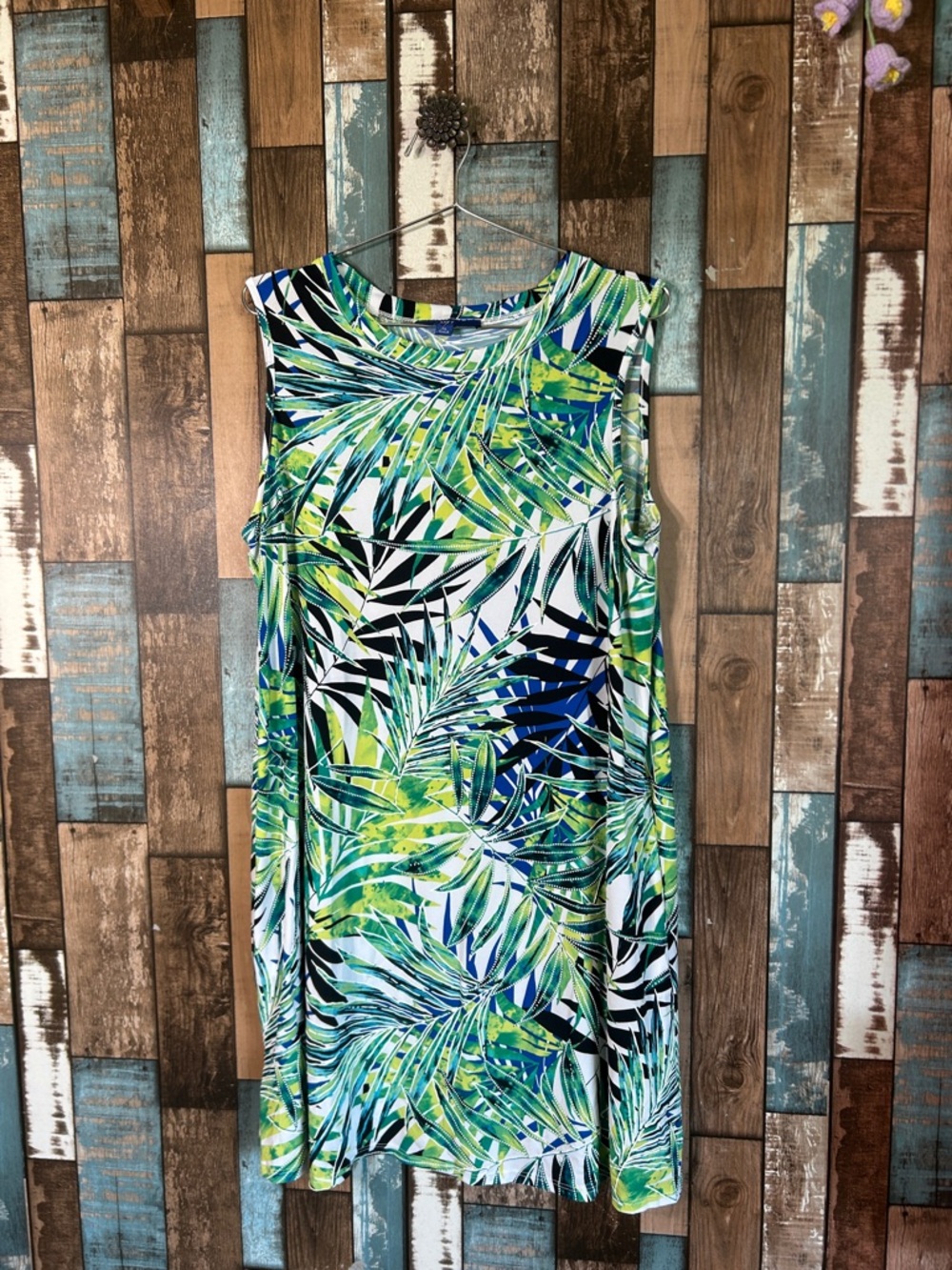 Apt 9 Textured Tropical Stretchy Dress